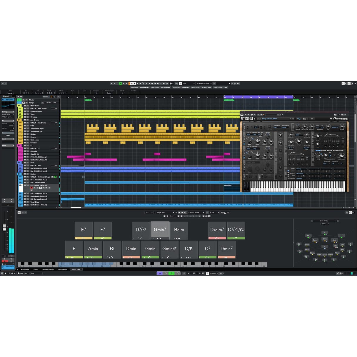 Steinberg Cubase Pro 13 Audio Post-Production Software, Crossgrade, Download