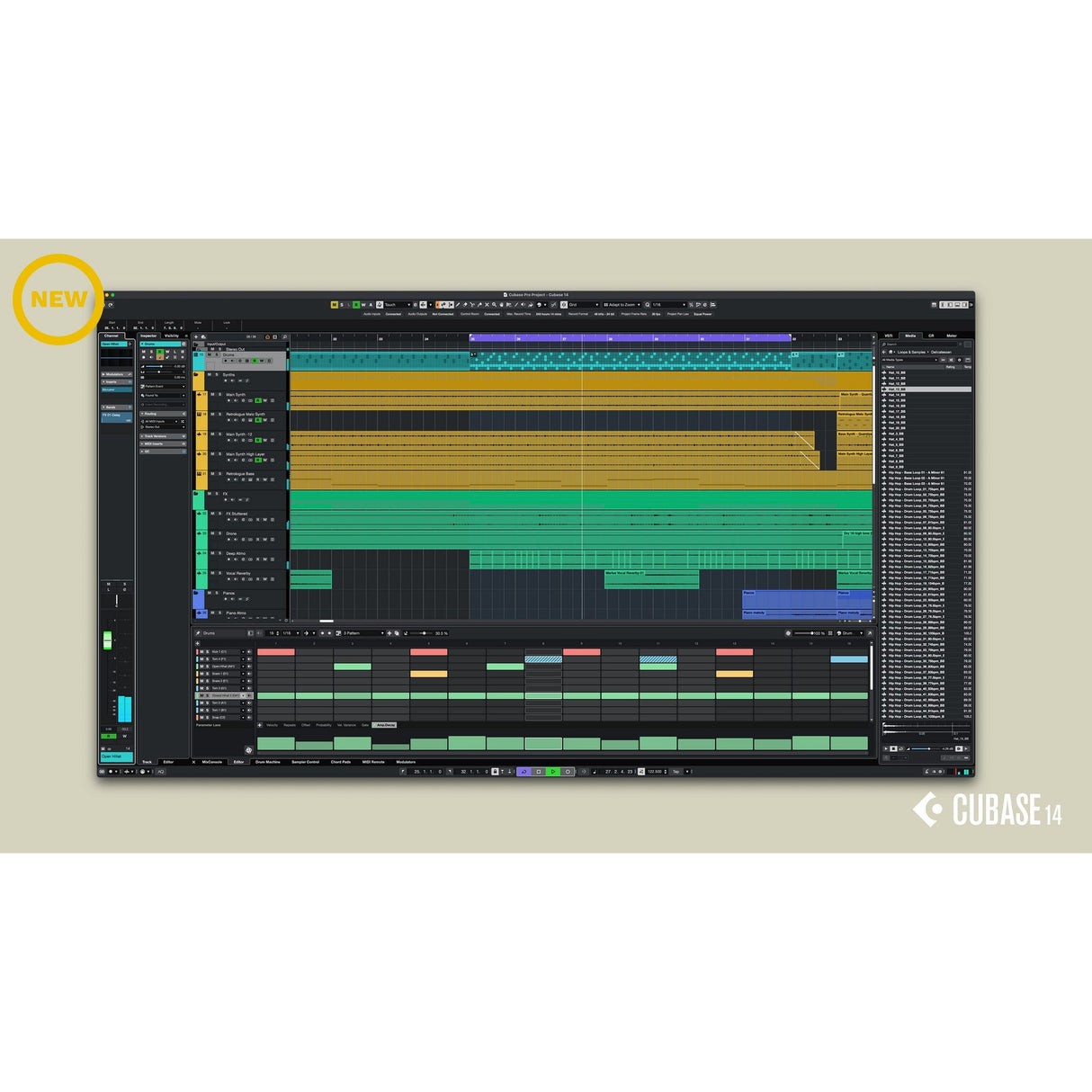 Steinberg Cubase Pro 14 Digital Audio Workstation Software, Download