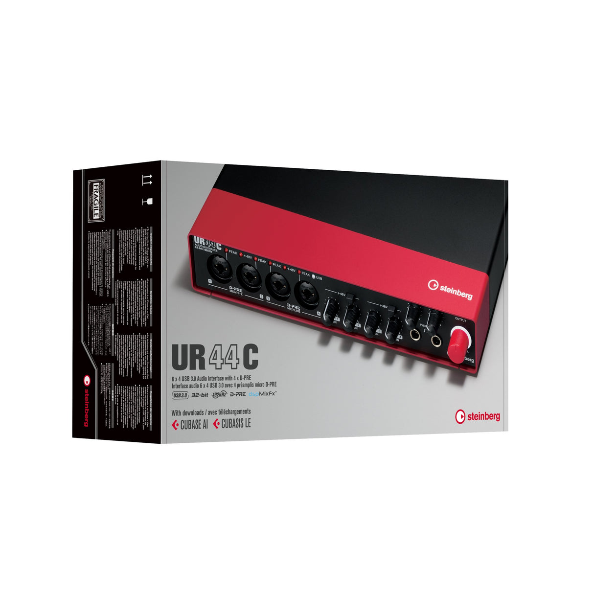 Steinberg UR44C 6 x 4 USB 3.0 Type C Audio Interface, Red