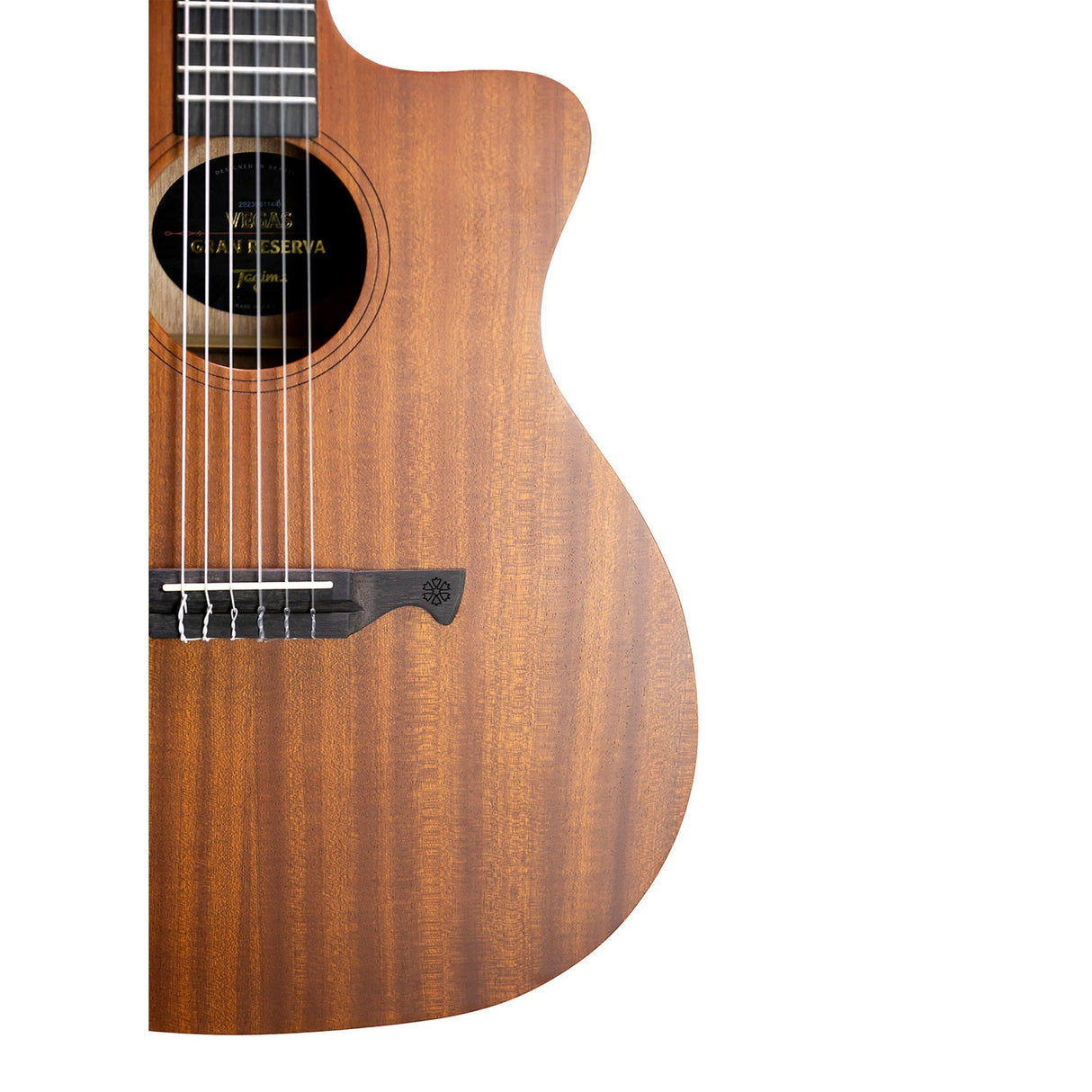 Tagima Vegas Gran Reserva EQ Nylon String Acoustic Guitar, Natural Open Pore Finish