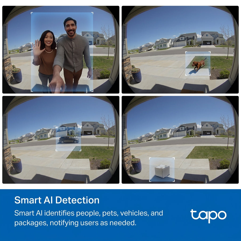 TP-Link Tapo D225 2K QHD Wi-Fi Video Doorbell With Chime