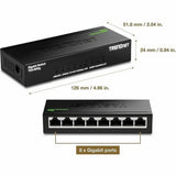 TRENDnet TEG-S80g 8-Port Gigabit GREENnet Mini Switch