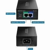 TRENDnet TPE-117GI Gigabit 60W PoE Plus Plus Injector