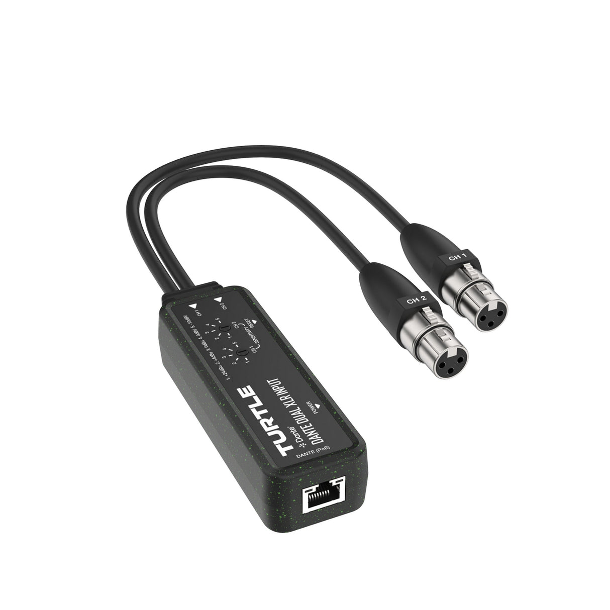 Turtle AV Dante Dual Channel XLR Input Adapter