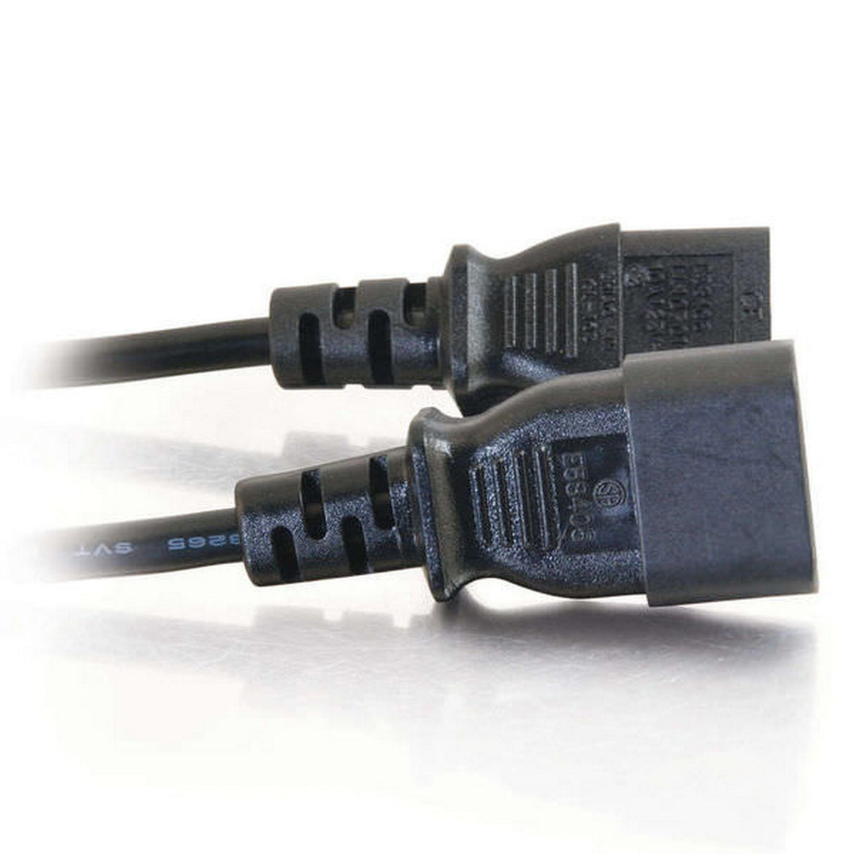C2G Computer 18 AWG Power Cord Extension, IEC320C14 to IEC320C13, 3 Foot