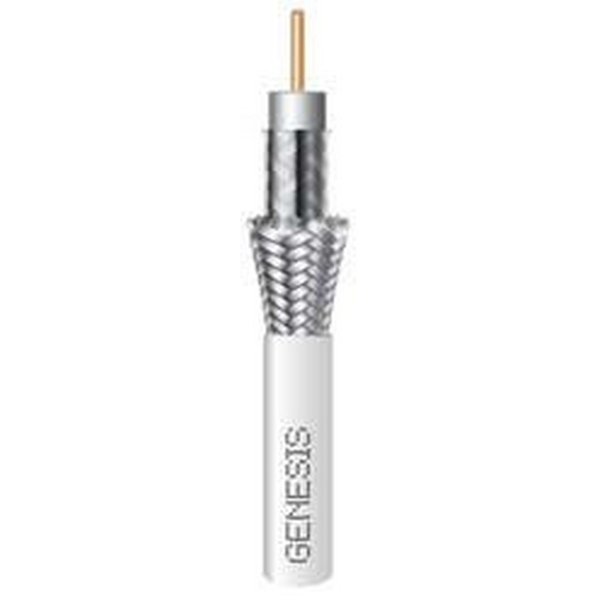 Genesis RG6 Coax Cable 500 Foot Box, White