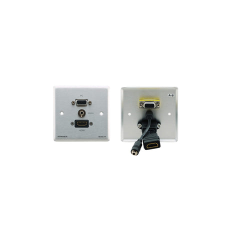 Kramer WXA-H/US 15-Pin HD 3.5mm Audio and HDMI Passive Wall Plate