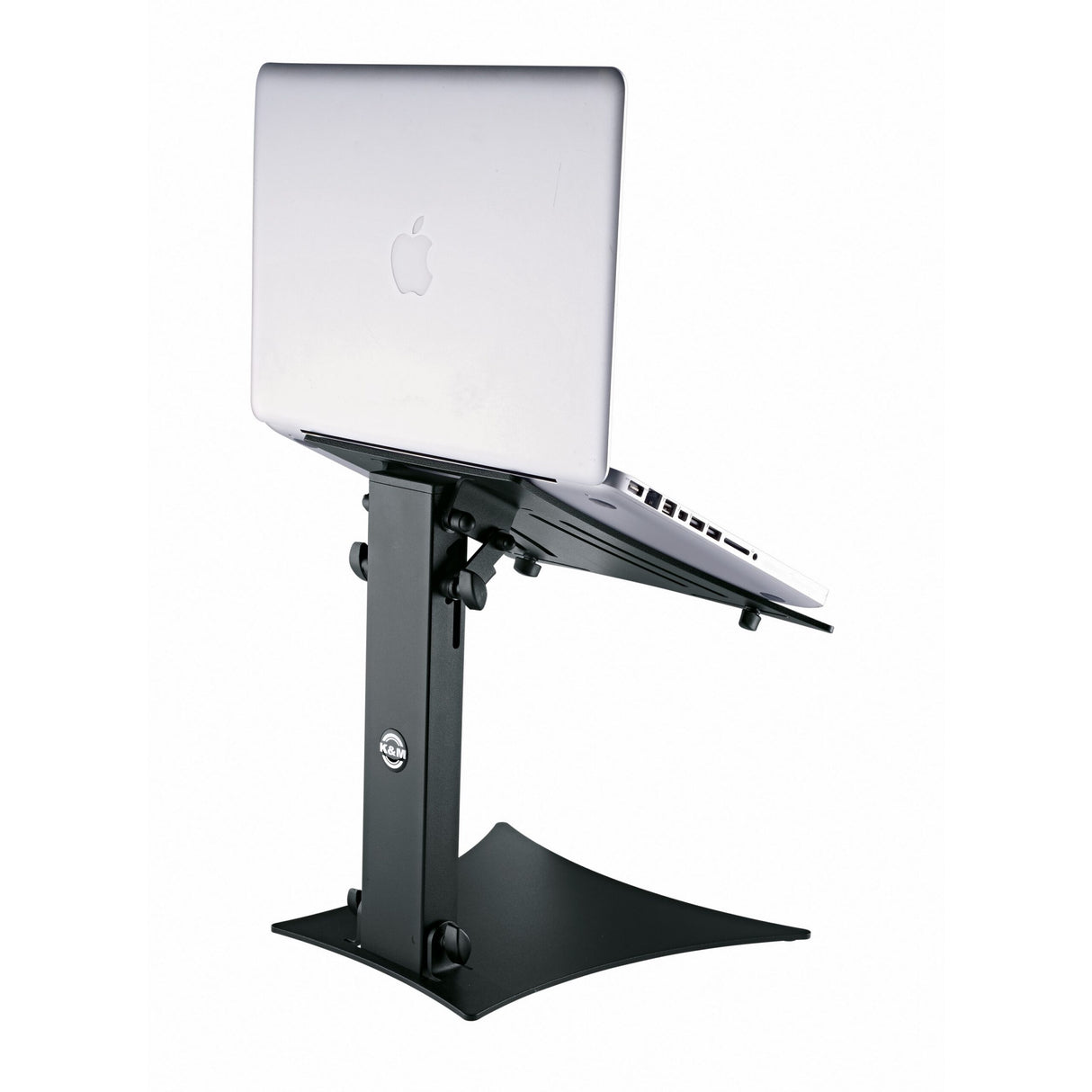 K&M 12190 Foldable Laptop Stand for Mobile DJs and Musicians