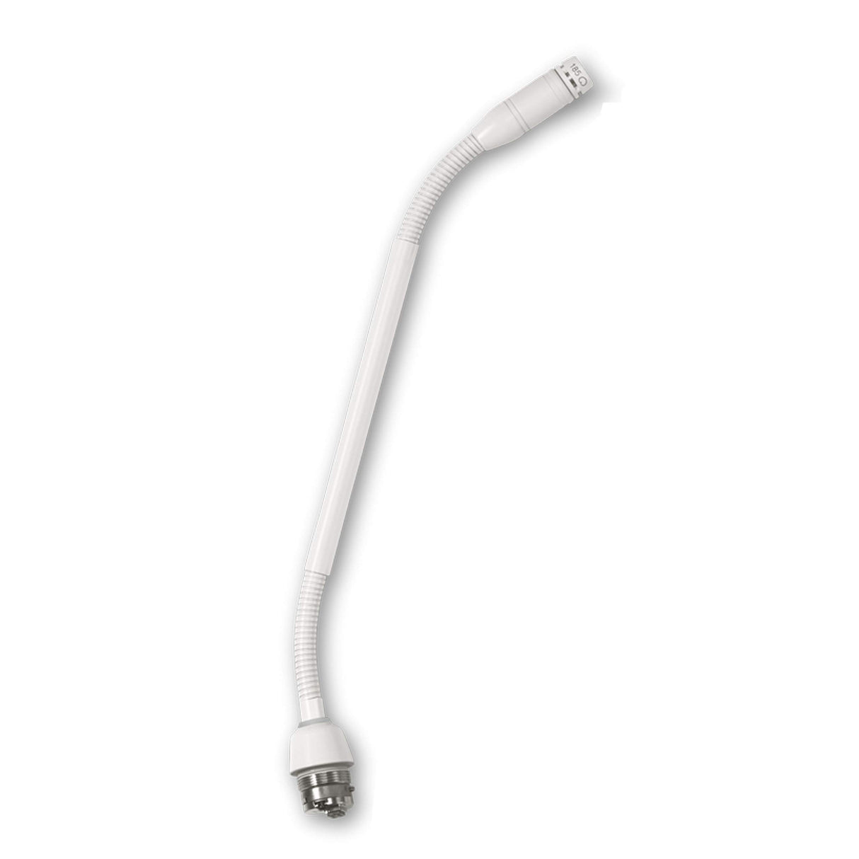 Shure MX410WRLPDF/N 10-Inch Dualflex Gooseneck Microphone with Light Ring, White