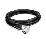 Hosa MMX-001.5SR Hosa 3.5mm TRS to Neutrik Right Angle XLR3M Microphone Cable 1.5feet