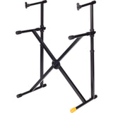 Hercules KS210B EZ-LOK Double X Keyboard Stand with 2nd Tier