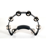 Rhythm Tech RT1210 Solo Tambourine Black with Single Row Nickel Jingles