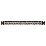 My Custom Shop 16CJ-BJRU 16-Port 1RU Flushmount Canare BNC Feedthru Panel