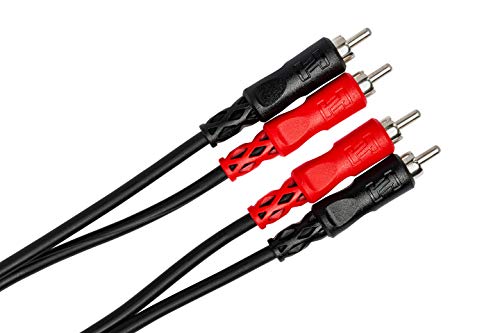 Hosa CRA-204 Stereo Interconnect Dual RCA to Dual RCA Cable, 4m