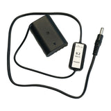 IndiPRO RPGH9 2.5mm DC Power Cable to Panasonic DMW-BLF19 Type Dummy Battery Cable