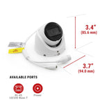 IC Realtime IPEG-E40F-IRW2 4MP IR Small Size Indoor/Outdoor Eyeball Dome Camera