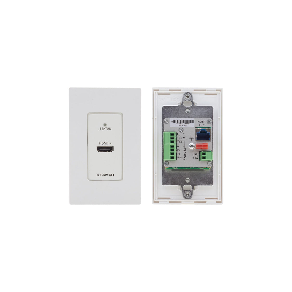 Kramer WP-789T 4K60 4:2:0 HDMI 1-Gang PoE Wall-Plate Transmitter