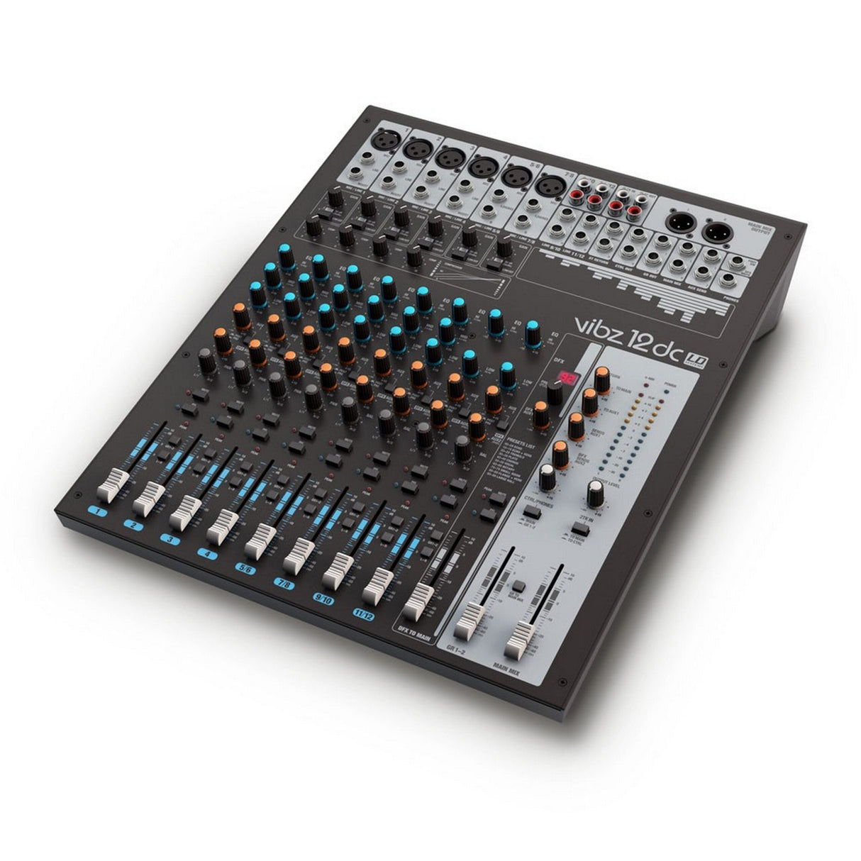 LD Systems VIBZ 12 DC 12 Channel Mixing Console with DFX and Compressor