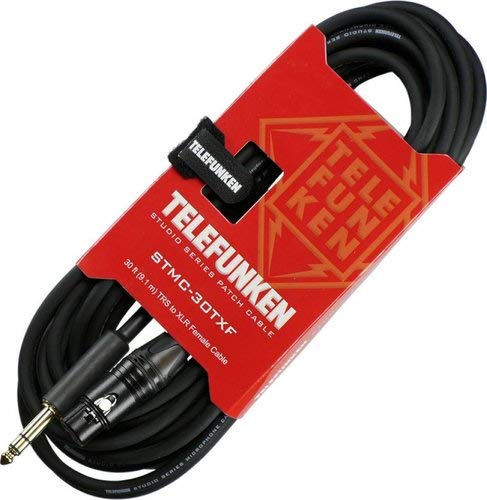 Telefunken STMC-30TXF 30-Feet TRS to Female XLR Cable