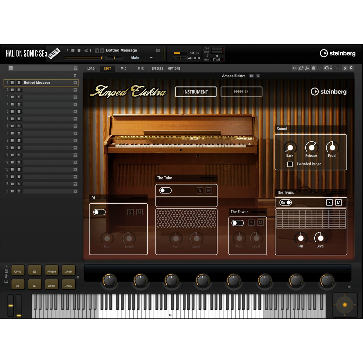 Steinberg Amped Elektra Electric Guitar Instrument for HALion