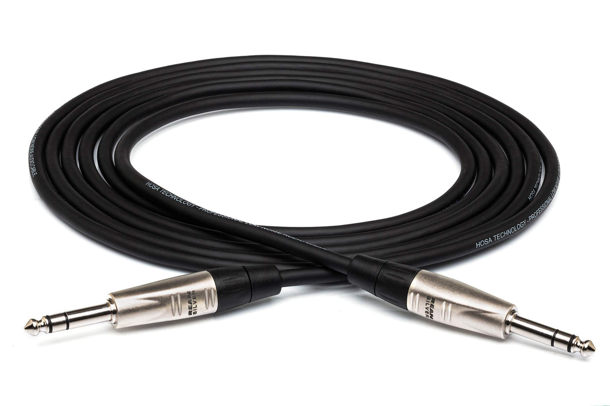 Hosa HSS-015 15 Foot REAN 1/4 in TRS to Same Pro Balanced Interconnect Cable