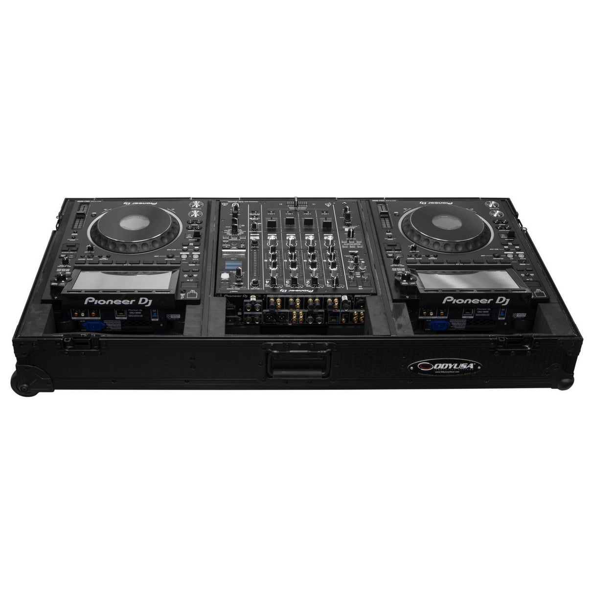 Odyssey 810158 Industrial Board Case for 12-Inch DJ Mixers/Two Pioneer CDJ-3000