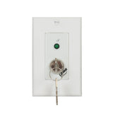 Lowell RPSW-KP-RJ Maintained SPST Low-Voltage Key Switch with RJ45 Connector