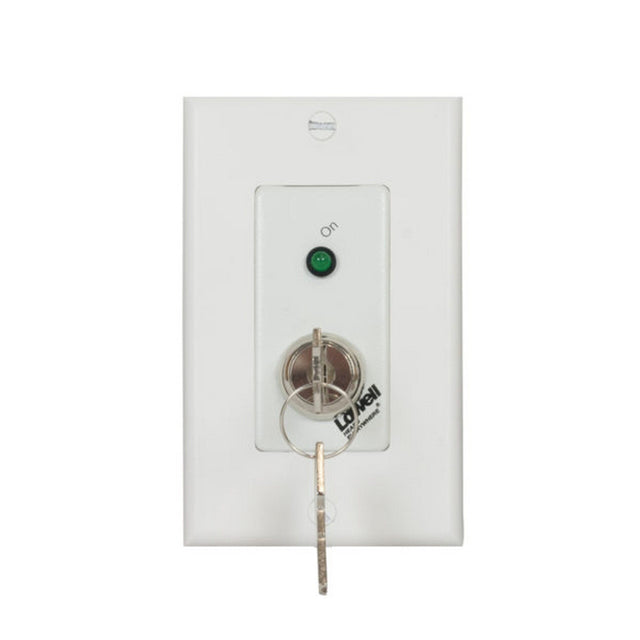 Lowell RPSW-KP-RJ Maintained SPST Low-Voltage Key Switch with RJ45 Connector