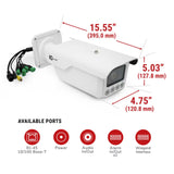 IC Realtime IPEL-B40V-LPR1 4MP IP Indoor/Outdoor Full-Size Bullet Camera w/Advanced Vehicle Capture