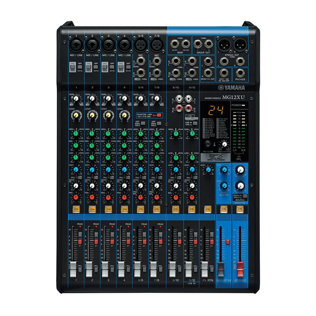 Yamaha MG12XU 12-Channel USB Mixing Console with Built-in SPX Digital Effects (Used) - used