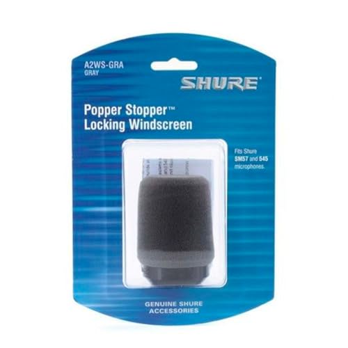 Shure A2WS-GRA Locking Microphone Windscreen SM57 545 Series (gray)