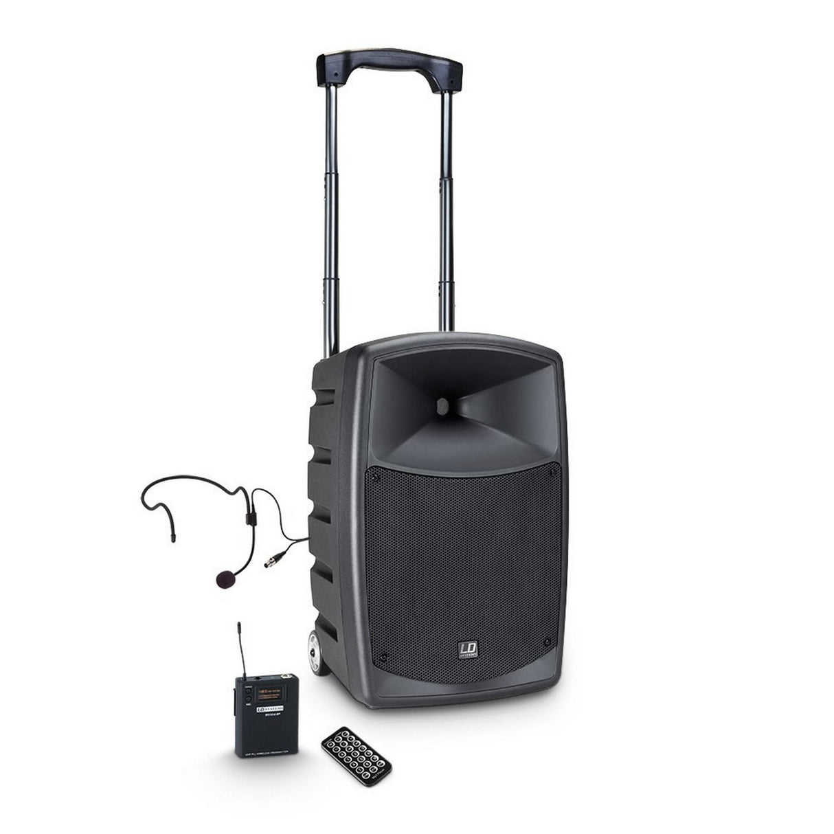 LD Systems ROADBUDDY 10 HS B5 Battery Powered Bluetooth Speaker with Mixer, Bodypack and Headset