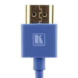 Kramer C-HM/HM/PICO/BL-10 10 Foot Ultra Slim High Speed HDMI Cable Blue