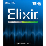 Elixir 19052 Nickel-Plated Steel OPTIWEB Electric Guitar Strings - Light (10-46)
