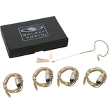 Galaxy Audio ESM4-OBG-4AT Omnidirectional Single-Ear Headset Microphone with cW Audio-Technica Connector Cables Beige