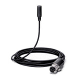 Shure TL48B/O TwinPlex Omnidirectional Subminiature Lavalier Microphone, Black, with TA4F Connector and Accessories