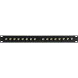 My Custom Shop 16XB-HD 16-Port 12G SDI BNC Feed-Thru Patchbay Panel for HD-SDI and SDI