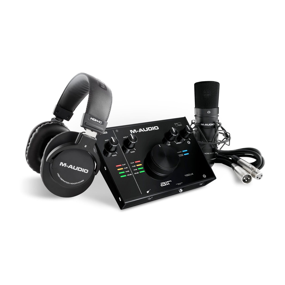 M-Audio AIR 192|4 Vocal Studio Pro 2 x 2 24/192 USB Audio Interface Package