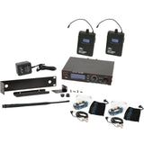 Galaxy Audio AS-1406-2M In-Ear Wireless Twin Pack System, M Band 516-558 MHz