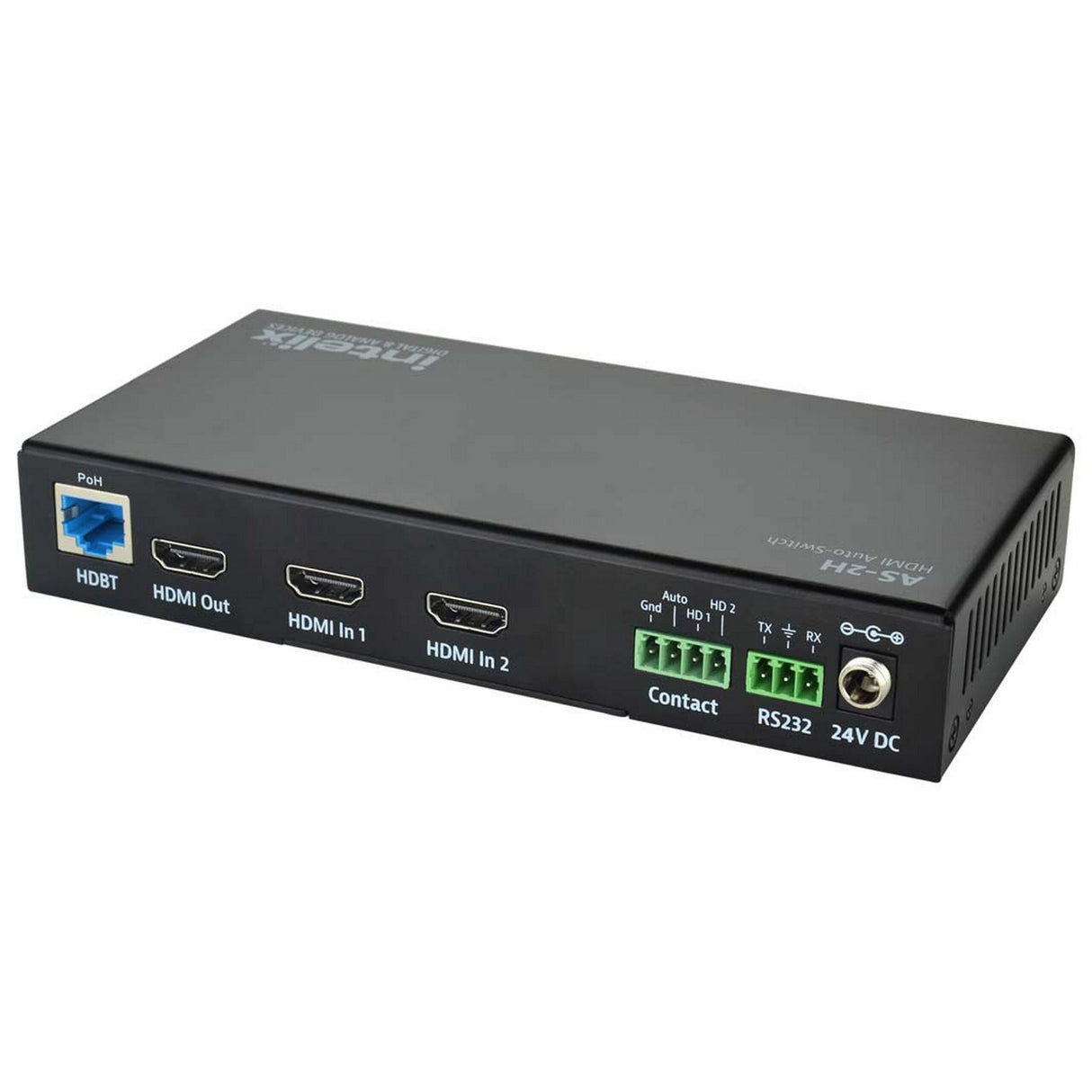 Intelix AS-2H Dual HDMI Auto-Switcher with HDMI and HDBaseT Output