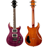 Flight Vanguard Solid Body Transparent Purple Electric Ukulele