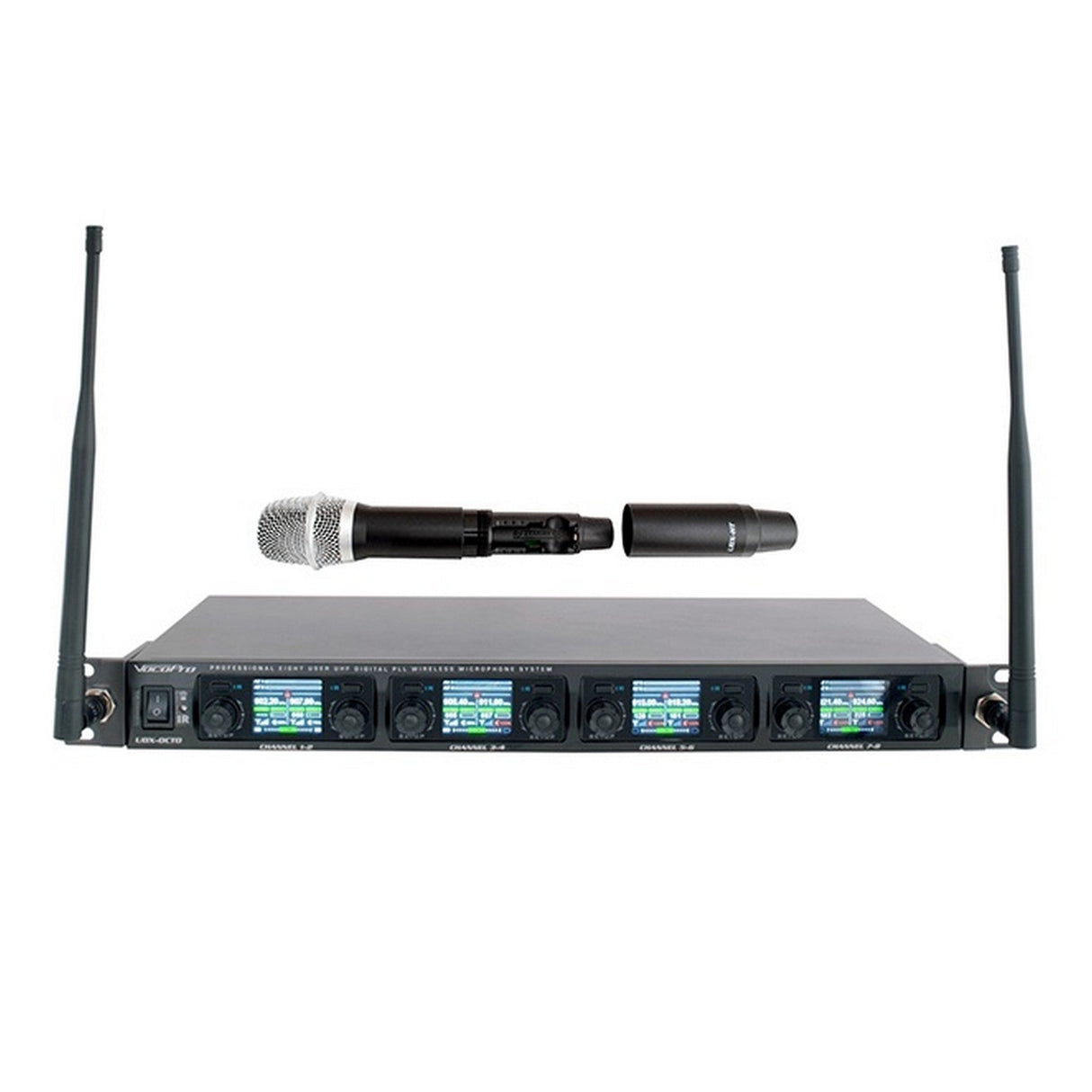 VocoPro UDX-Acapella-24 24-User PLL Professional Digital Wireless Handheld Microphone System