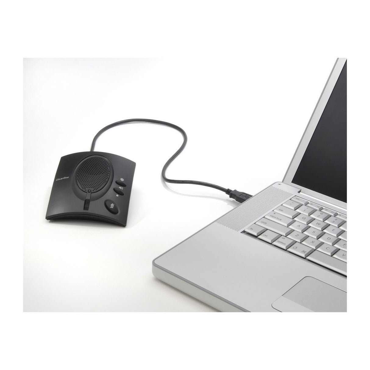 ClearOne CHAT 50 USB Plus International | Personal USB 2.0 Noise Cancellation PC Conferencing Speakerphone with International Power Clips 910-159-002-01