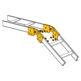 Lowell CLH-SKS Swivel Adjustable Splice Kit for Cable Ladder, Pair