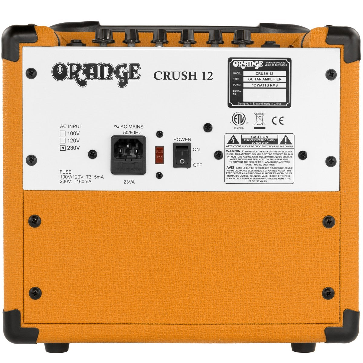 Orange CRUSH12 12Watt Guitar Amp Combo Orange (Used)