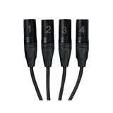 SoundTools CAT Tails female etherCON breakout to 4 male XLR