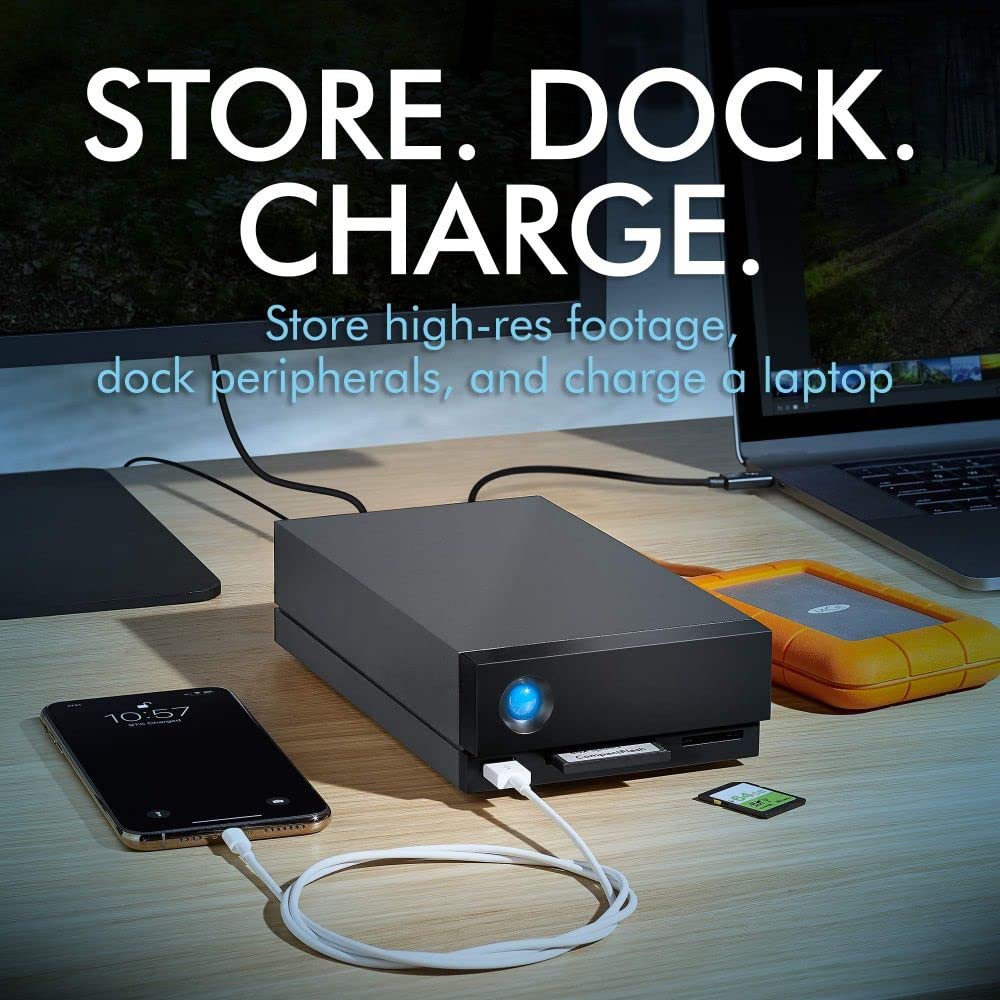 LaCie 1big Dock Thunderbolt 3 External Hard Drive, 16TB