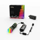 Twinkly String 100L 4.3mm Diffuse Flat RGB Lens Light Black/Green Wire