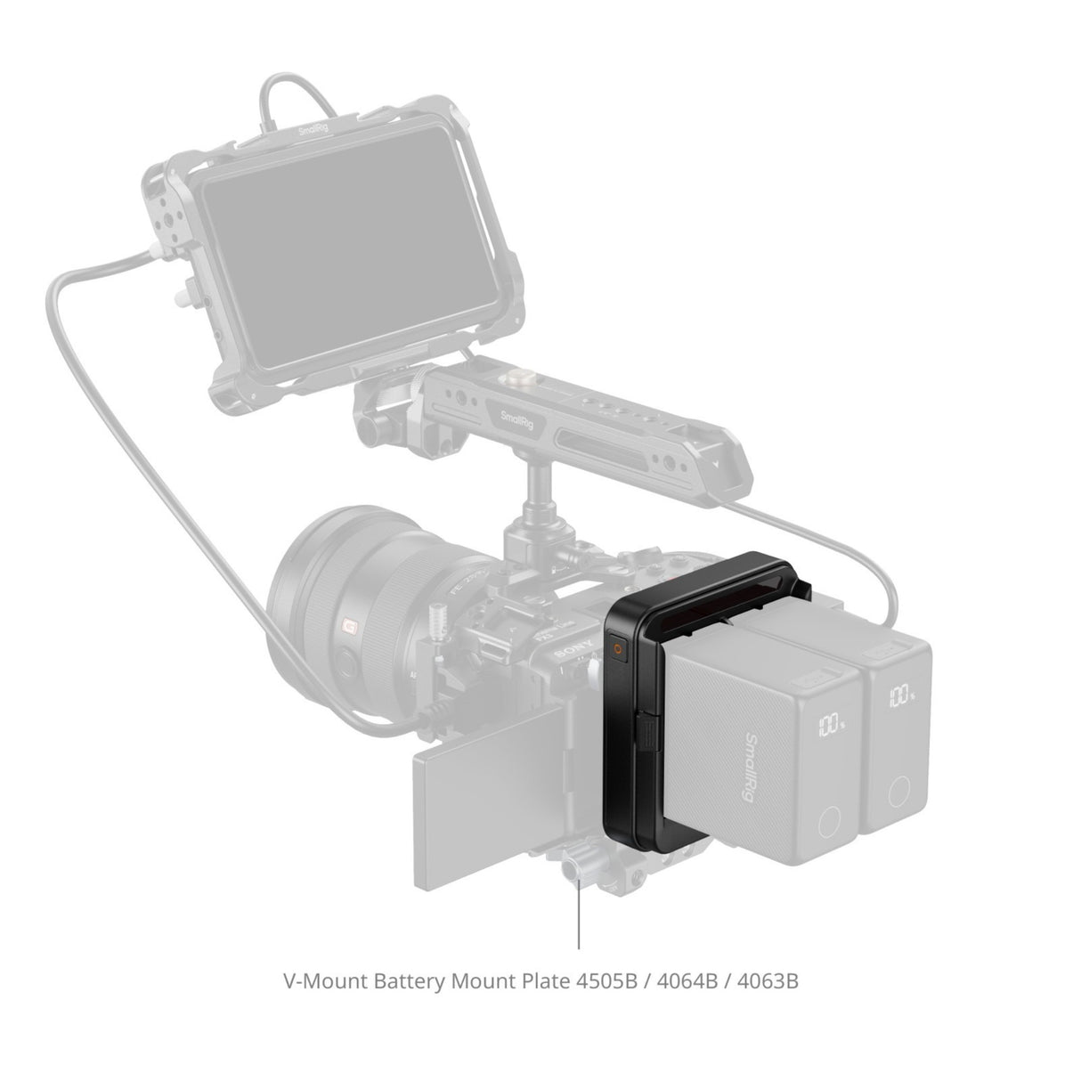 SmallRig 5537 NP-F Battery Adapter Plate Kit with UPS for 15mm Rods