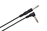 Hosa CSS-115R 1/4-Inch TRS to Right-Angle 1/4-Inch TRS Balanced Interconnect 15-Feet